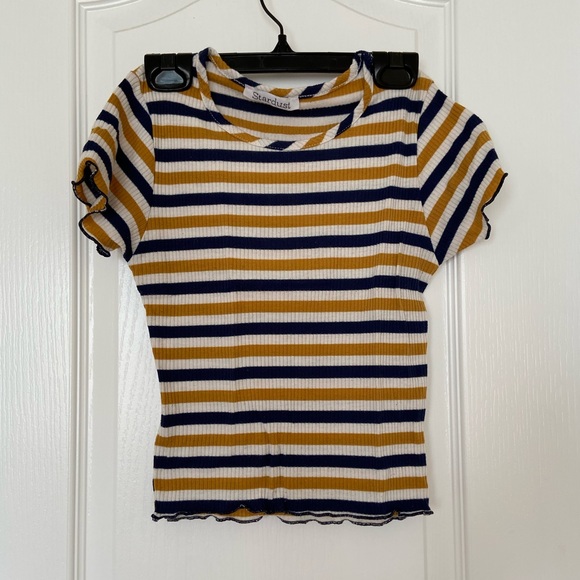 stardust - white/yellow/blue fitted tee - Picture 1 of 2